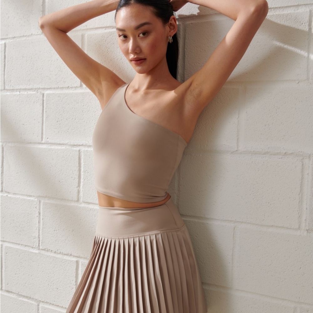 YPB SculptLux One Shoulder Strappy Back Slim Tank